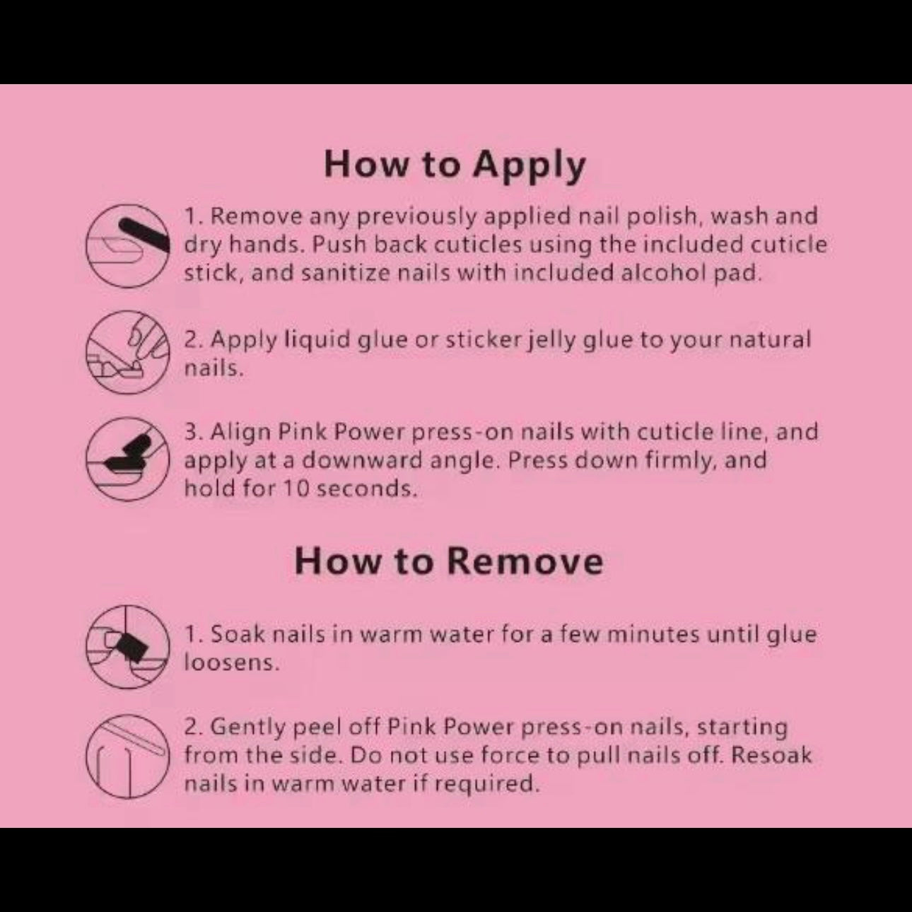 Pink Power Press on Nails- Candy Love