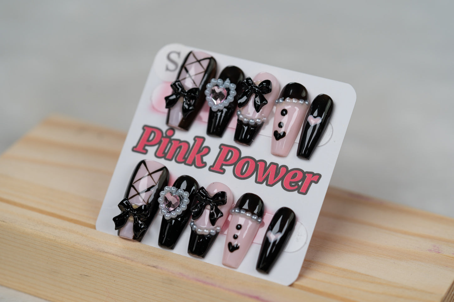 Pink Power Press on Nails- French Maid limited Edition